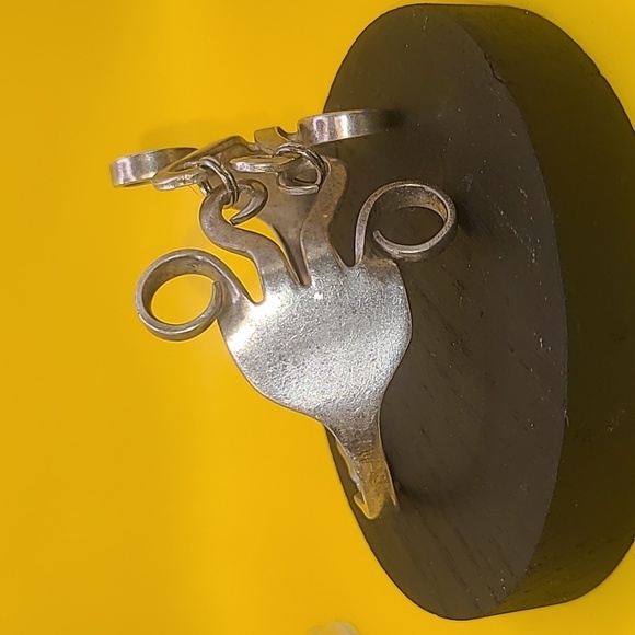 Hand made fork bracelet in silver color - Picture 10 of 12